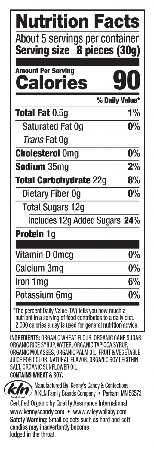 Organic Black Licorice Bites Wiley Wallaby Gourmet Licorice