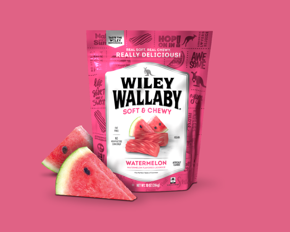 Watermelon Licorice Wiley Wallaby Gourmet Licorice