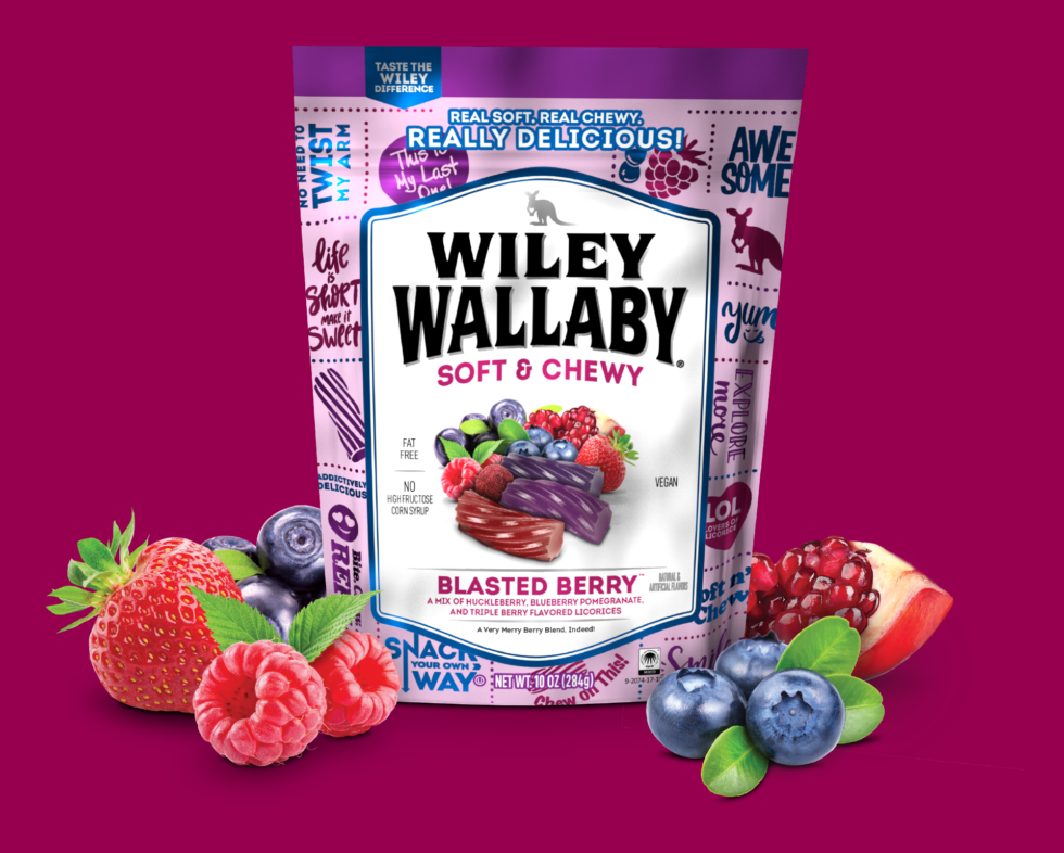 Blasted Berry Licorice Wiley Wallaby Gourmet Licorice