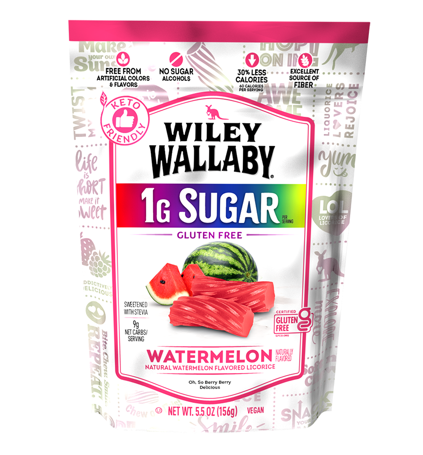 Wiley Wallaby 1G Watermelon Licorice - bag front