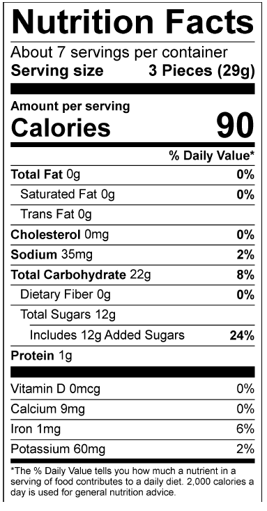 Wiley Wallaby Blasted Berry Nutrition Facts