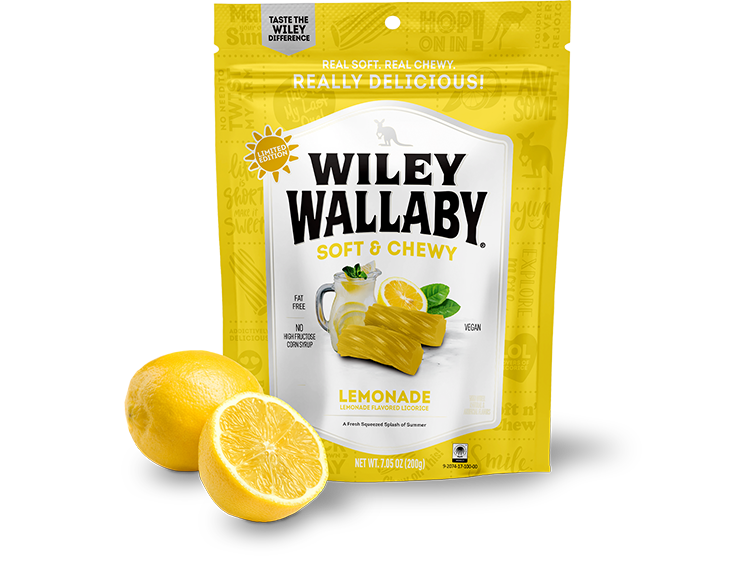 Wiley Wallaby Lemonade Licorice