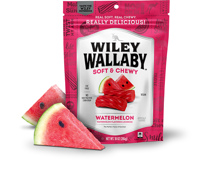 Wiley Wallaby Watermelon Licorice