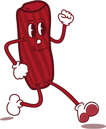 red licorice cartoon character